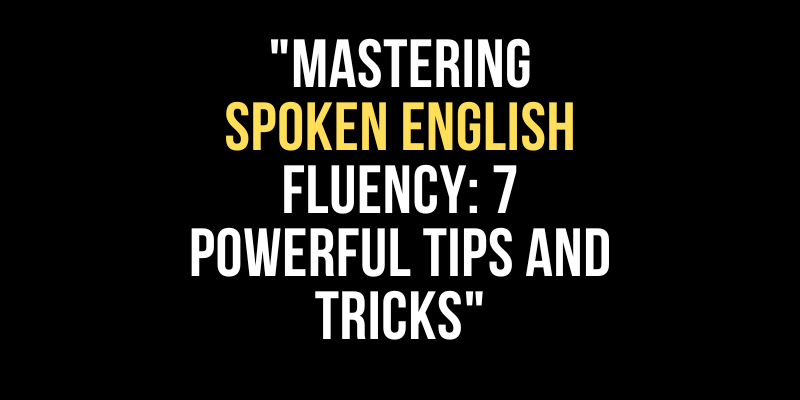 Spoken English Classes in Chennai